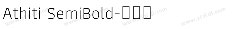 Athiti SemiBold字体转换